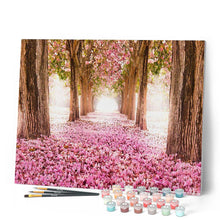 Charger l'image dans la galerie, peinture par numéros | Allée printanière | complexe, forêt, nouveautés, paysages | FiguredArt