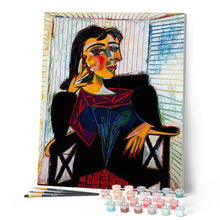Charger l'image dans la galerie, peinture par numéros | Picasso - Portrait de Dora | abstrait, facile, nouveautés, portrait, reproduction | FiguredArt