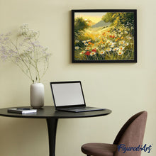 Charger l'image dans la galerie, peinture par numéros | Champ de Marguerite sous le Soleil | complexe, fleurs, nouveautés, paysages | FiguredArt