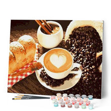 Charger l'image dans la galerie, peinture par numéros | Café et Brioche | cuisine, facile, nouveautés | FiguredArt