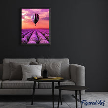 Charger l'image dans la galerie, peinture par numéros | Montgolfière et Lavandes | complexe, fleurs, nouveautés, paysages | FiguredArt