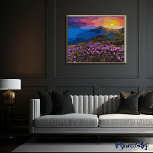 Charger l'image dans la galerie, peinture par numéros | Aube sur les Montagnes | complexe, fleurs, montagnes, nouveautés, paysages | FiguredArt
