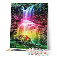Charger l'image dans la galerie, peinture par numéros | Cascade féérique | intermédiaire, nouveautés, paysages | FiguredArt