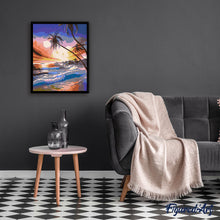 Charger l'image dans la galerie, peinture par numéros | Tempête sous les Cocotiers | facile, nouveautés, paysages | FiguredArt