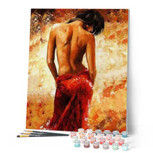 Charger l'image dans la galerie, peinture par numéros | Femme dénudé de dos | complexe, nu, romantique | FiguredArt
