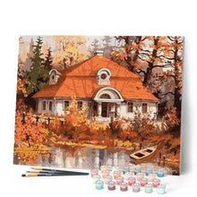 Charger l'image dans la galerie, peinture par numéros | Maison sur la Rive | intermédiaire, paysages | FiguredArt