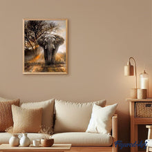 Charger l'image dans la galerie, peinture par numéros | Eléphant solitaire | animaux, complexe, nouveautés, éléphants | FiguredArt