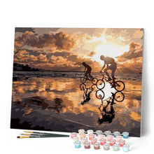 Charger l'image dans la galerie, peinture par numéros | Coucher de soleil à Vélo | intermédiaire, paysages | FiguredArt