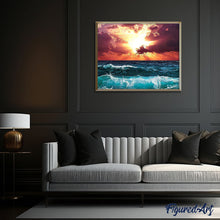 Charger l'image dans la galerie, peinture par numéros | Effet de Lumière sur l’Océan | intermédiaire, nouveautés, paysages | FiguredArt