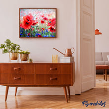Charger l'image dans la galerie, peinture par numéros | Coquelicots et Bleuets | fleurs, intermédiaire, nouveautés | FiguredArt