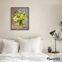 Charger l'image dans la galerie, peinture par numéros | Bouquet de fleurs jaunes | fleurs, intermédiaire, nouveautés | FiguredArt