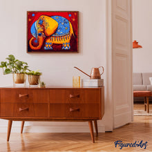 Charger l'image dans la galerie, peinture par numéros | Eléphant prêt pour la Cérémonie | animaux, facile, éléphants | FiguredArt