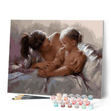 Charger l'image dans la galerie, peinture par numéros | Mère et Enfant | fleurs, intermédiaire | FiguredArt