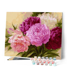 Charger l'image dans la galerie, peinture par numéros | Camélios aux trois Teintes | fleurs, intermédiaire | FiguredArt