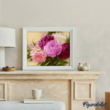Charger l'image dans la galerie, peinture par numéros | Camélios aux trois Teintes | fleurs, intermédiaire | FiguredArt