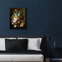 Charger l'image dans la galerie, peinture par numéros | Jan Frans van Dael - Vase de Fleurs Raisins et Pêches | complexe, fleurs, nouveautés | FiguredArt