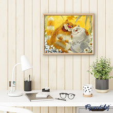 Charger l'image dans la galerie, peinture par numéros | Deux Chats amoureux | animaux, chats, facile | FiguredArt