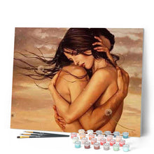 Charger l'image dans la galerie, peinture par numéros | Couple Enlacé | facile, nu, romantique | FiguredArt