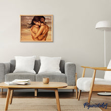 Charger l'image dans la galerie, peinture par numéros | Couple Enlacé | facile, nu, romantique | FiguredArt