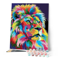 Charger l'image dans la galerie, peinture par numéros | Lion Pop Art 2 | animaux, facile, france, lions | FiguredArt