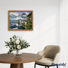 Charger l'image dans la galerie, peinture par numéros | Village et Lac de Montagne | complexe, paysages | FiguredArt