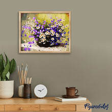 Charger l'image dans la galerie, peinture par numéros | Fleurs pourpres et Marguerites | complexe, fleurs | FiguredArt