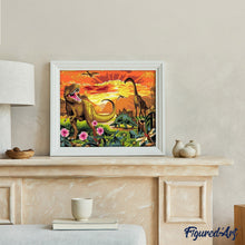 Charger l'image dans la galerie, peinture par numéros | Dinosaures de Jurassic Park | animaux, intermédiaire | FiguredArt