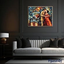 Charger l'image dans la galerie, peinture par numéros | Amoureux sous la Pluie | complexe, romantique | FiguredArt