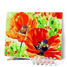 Charger l'image dans la galerie, peinture par numéros | Coquelicots épanouis | facile, fleurs | FiguredArt