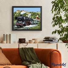 Charger l'image dans la galerie, peinture par numéros | Locomotive à Vapeur | intermédiaire, paysages | FiguredArt