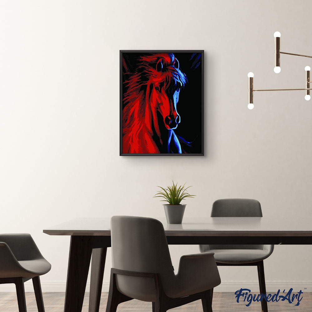 Montre tête de poney rouge CATHERINE FABRE