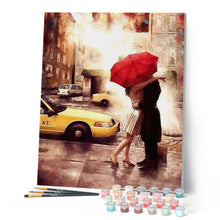 Charger l'image dans la galerie, peinture par numéros | Baiser à New York | complexe, romantique, ville | FiguredArt