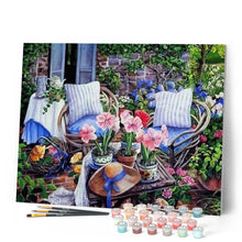 Charger l'image dans la galerie, peinture par numéros | Prêt pour le Repos au Jardin | complexe, fleurs | FiguredArt