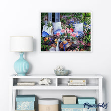 Charger l'image dans la galerie, peinture par numéros | Prêt pour le Repos au Jardin | complexe, fleurs | FiguredArt