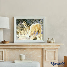 Charger l'image dans la galerie, peinture par numéros | Couple de Loups blancs | animaux, complexe, loups | FiguredArt