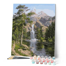 Charger l'image dans la galerie, peinture par numéros | Chute d’Eau en Montagne | france, intermédiaire, paysages | FiguredArt