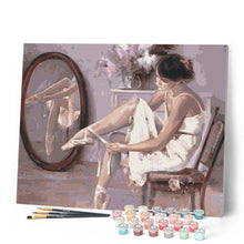 Charger l'image dans la galerie, peinture par numéros | Préparation des Pointes | danse, facile | FiguredArt