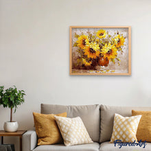 Charger l'image dans la galerie, peinture par numéros | Tournesols | complexe, fleurs | FiguredArt