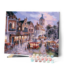 Charger l'image dans la galerie, peinture par numéros | Fête au Village | complexe, ville | FiguredArt