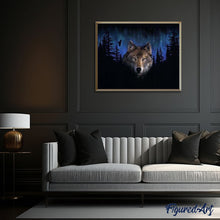 Charger l'image dans la galerie, peinture par numéros | Loup de Nuit | animaux, complexe, loups | FiguredArt