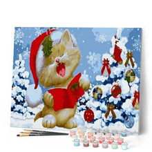 Charger l'image dans la galerie, peinture par numéros | Chat de Noël | chats, Noël | FiguredArt