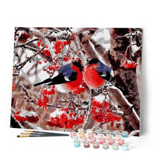 Charger l'image dans la galerie, peinture par numéros | Oiseaux Amoureux | animaux, complexe, oiseaux | FiguredArt