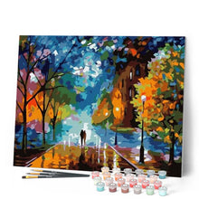 Charger l'image dans la galerie, peinture par numéros | Fraîcheur du soir | complexe, paysages, ville | FiguredArt