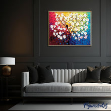 Charger l'image dans la galerie, peinture par numéros | Oiseaux au Printemps | fleurs, france, intermédiaire | FiguredArt