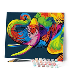 Charger l'image dans la galerie, peinture par numéros | Eléphant Pop Art | animaux, facile, france, Pop Art, éléphants | FiguredArt