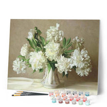Charger l'image dans la galerie, peinture par numéros | Jolies Pivoines | complexe, fleurs | FiguredArt