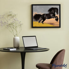 Charger l'image dans la galerie, peinture par numéros | l’Etalon noir | animaux, chevaux, facile | FiguredArt