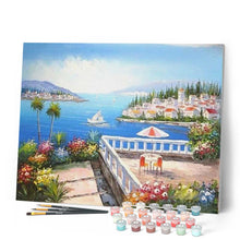 Charger l'image dans la galerie, peinture par numéros | Vue sur l’Horizon | bateaux, intermédiaire, paysages | FiguredArt