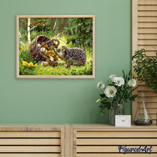 Charger l'image dans la galerie, peinture par numéros | Petit Hérisson Gourmand | animaux, hérissons, intermédiaire | FiguredArt