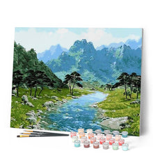 Charger l'image dans la galerie, peinture par numéros | Vue sur les Montagnes | complexe, montagnes, paysages | FiguredArt